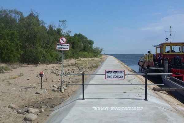 Nowe oznakowanie kierownic ujścia Wisły